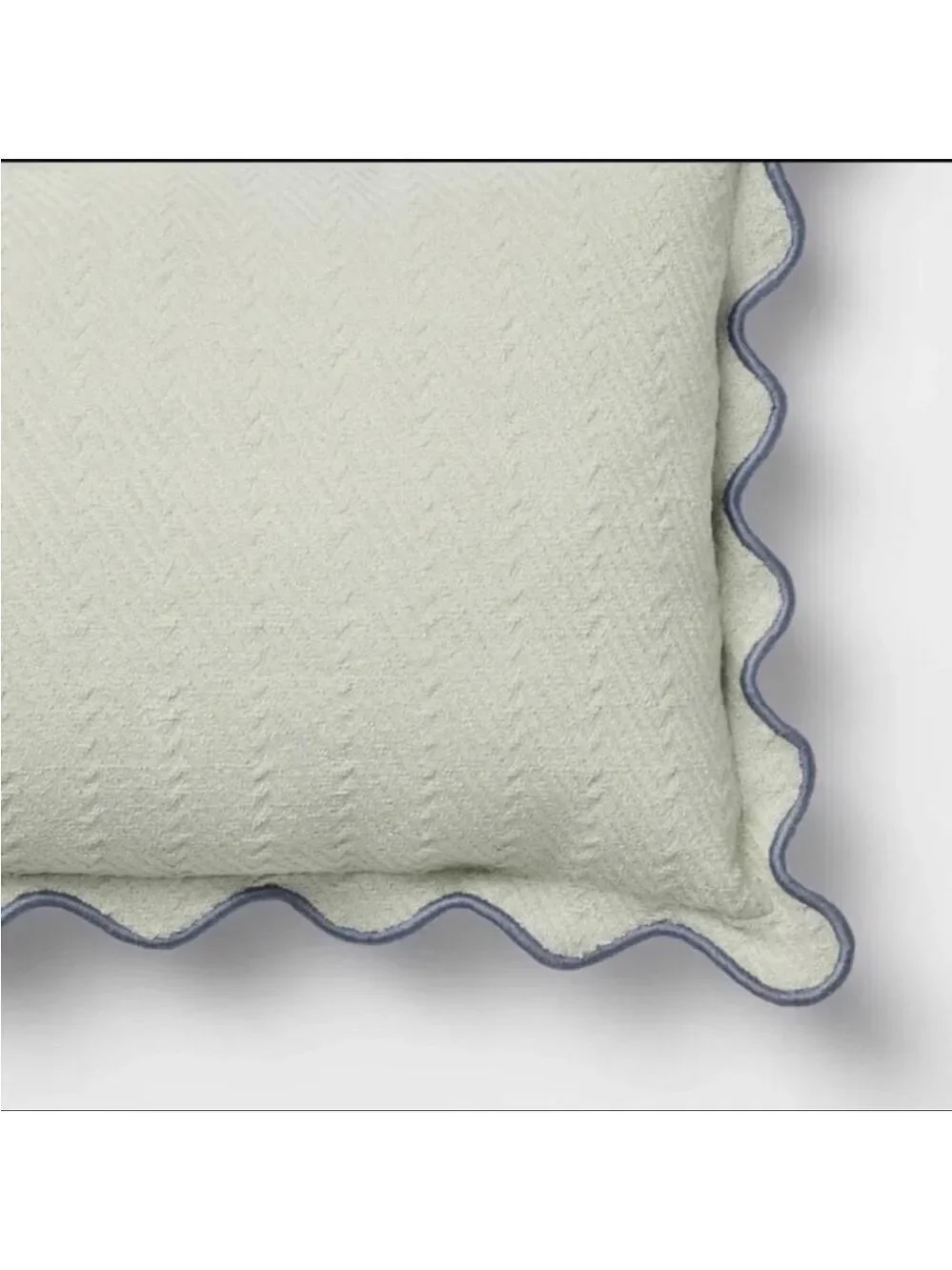 Lumbar Textured Easter Herring Bone Pillow Green Mirage - Threshold Studio McGee